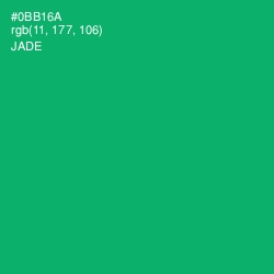 #0BB16A - Jade Color Image