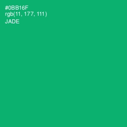 #0BB16F - Jade Color Image