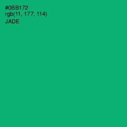 #0BB172 - Jade Color Image