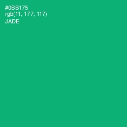 #0BB175 - Jade Color Image