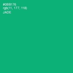 #0BB176 - Jade Color Image