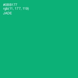 #0BB177 - Jade Color Image