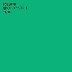 #0BB179 - Jade Color Image