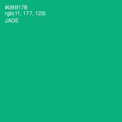 #0BB17B - Jade Color Image