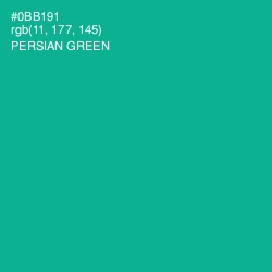 #0BB191 - Persian Green Color Image