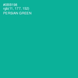 #0BB198 - Persian Green Color Image