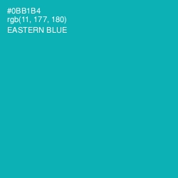 #0BB1B4 - Eastern Blue Color Image