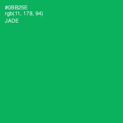 #0BB25E - Jade Color Image