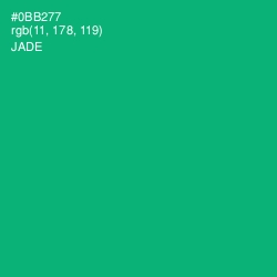 #0BB277 - Jade Color Image