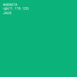 #0BB27A - Jade Color Image