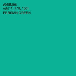 #0BB296 - Persian Green Color Image