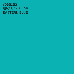 #0BB2B3 - Eastern Blue Color Image