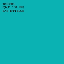 #0BB2B4 - Eastern Blue Color Image