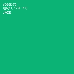 #0BB375 - Jade Color Image
