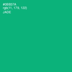 #0BB37A - Jade Color Image