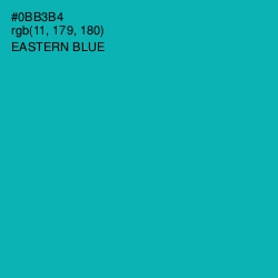 #0BB3B4 - Eastern Blue Color Image