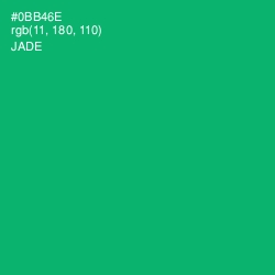 #0BB46E - Jade Color Image