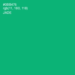 #0BB476 - Jade Color Image