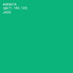 #0BB47A - Jade Color Image