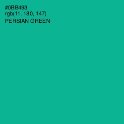 #0BB493 - Persian Green Color Image