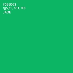 #0BB563 - Jade Color Image