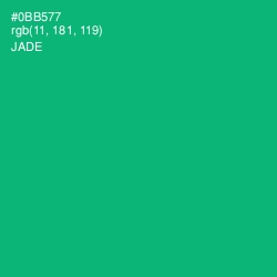#0BB577 - Jade Color Image