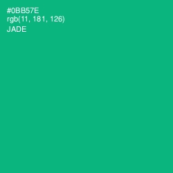 #0BB57E - Jade Color Image