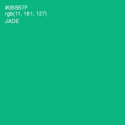 #0BB57F - Jade Color Image