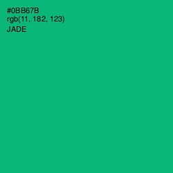 #0BB67B - Jade Color Image