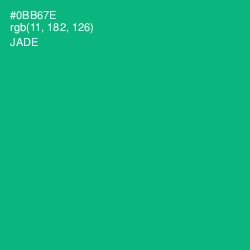 #0BB67E - Jade Color Image