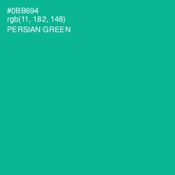 #0BB694 - Persian Green Color Image