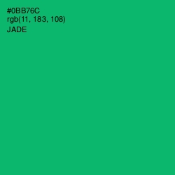 #0BB76C - Jade Color Image