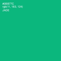 #0BB77C - Jade Color Image