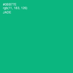 #0BB77E - Jade Color Image