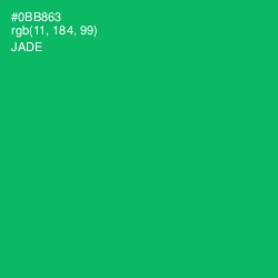 #0BB863 - Jade Color Image