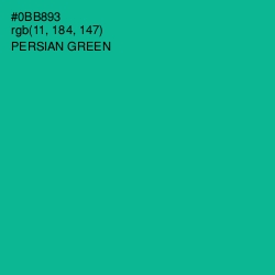 #0BB893 - Persian Green Color Image