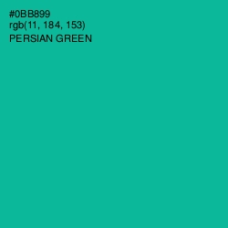 #0BB899 - Persian Green Color Image