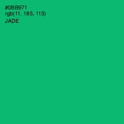 #0BB971 - Jade Color Image