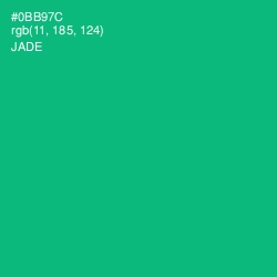 #0BB97C - Jade Color Image