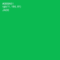 #0BBA51 - Jade Color Image
