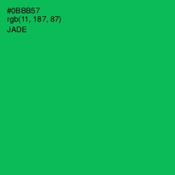 #0BBB57 - Jade Color Image