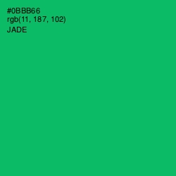 #0BBB66 - Jade Color Image