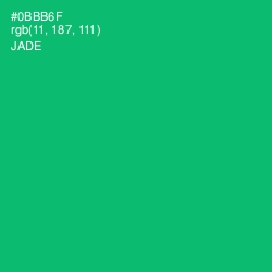 #0BBB6F - Jade Color Image