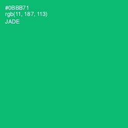 #0BBB71 - Jade Color Image