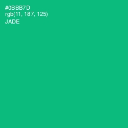 #0BBB7D - Jade Color Image