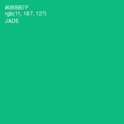 #0BBB7F - Jade Color Image