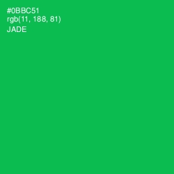 #0BBC51 - Jade Color Image
