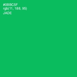 #0BBC5F - Jade Color Image