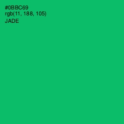 #0BBC69 - Jade Color Image