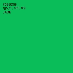 #0BBD58 - Jade Color Image